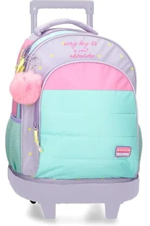 MOVOM New Adventure Compact Rucksack, 2 Räder, Mehrfarbig, 32 x 43 x 21 cm, Polyester, 28,9 l, , Talla única, Kompakter Rucksack mit 2 Rädern