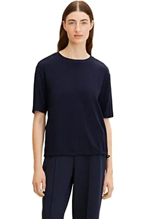 TOM TAILOR Damen Bluse mit Kordelzug 1032560, , 34