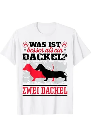 witzige und lustige Sprüche Dackel Spruch Geschenke Dachshund Rauhaardackel Lustig Was I T-Shirt