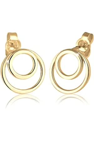 Elli Ohrringe Damen Ohrstecker Double Kreis Basic in 925 Sterling Silber