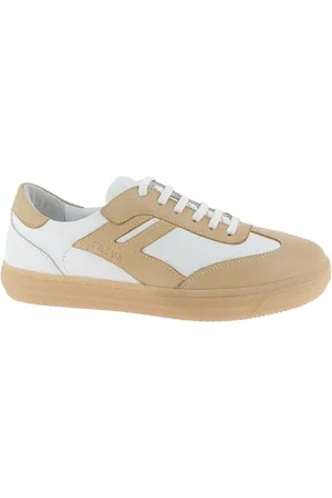 Andrea Conti Damen Low Top Freya Sneaker, weiß/Camel, 41 EU