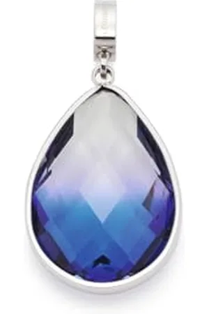 Leonardo Leonardo Jewels Clip&Mix Petrona Schmuck Anhänger aus Edelstahl in tropfenform mit Glasstein, Ketten-Anhänger, Silber, Damenschmuck, 019748