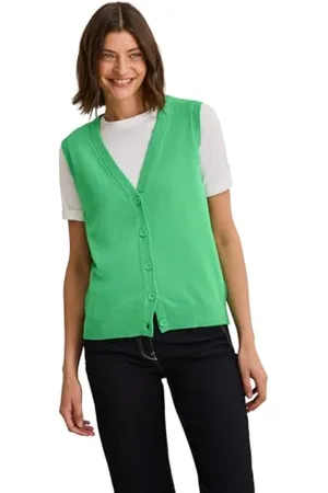 CECIL Damen B253949 Feinstrick Weste, , XL EU