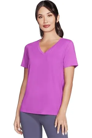 Skechers Damen Godri Serene Vneck Top T-Shirt, , XL