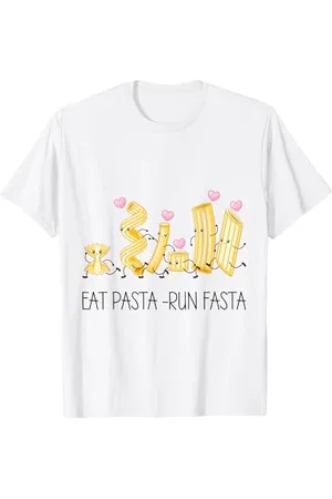 witzige und lustige Sprüche Eat Pasta Run Fasta Spruch Geschenk Italiener Spruch Spaghet T-Shirt
