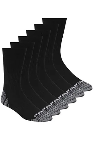 Skechers Herren S110550 Laufshorts, schwarz/weiß, 10-13 (6er Pack)