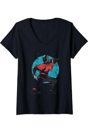 Avatar Damen The Last Airbender Aang Air Schilder T-Shirt mit V-Ausschnitt