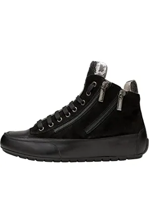 Candice Cooper Lucia Zip-Knöchelhohe Sneakers aus Veloursleder und Nappaleder 40
