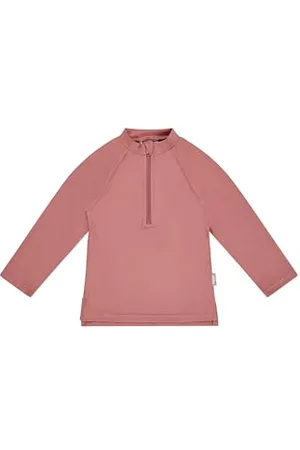 Sterntaler Badeshirt Langarm Uni - UV-Schutz 50+ Schwimmshirt mit Stehkragen - Mädchen UV Shirt mit Frontreißverschluss und Kinnschutz - Kinder Badebekleidung, , Größe 92