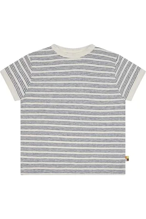 loud + proud T-Shirt Streifen mit Leinen und Bio Baumwolle, GOTS Zertifiziert