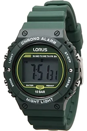 Lorus Herren Digital Quarz Uhr mit Silikon Armband R2309PX9