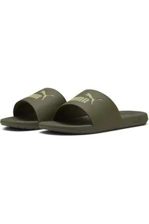 PUMA Unisex COOL CAT 2.0 Schiebe-Sandalen, Loden Green-Calming Green, 47 EU