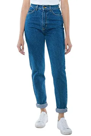 American Apparel Damen High-Waist Jeans, Mittlerer Waschung, 26W x 32L