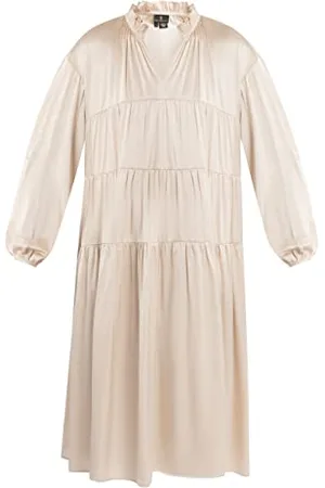 Dreimaster Klassik Damen Weites Midikleid Colina, , XL