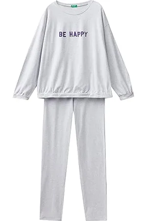 Benetton Damen Pig (Trikot + Hose) 37yw3p02a Pyjamaset, , XS