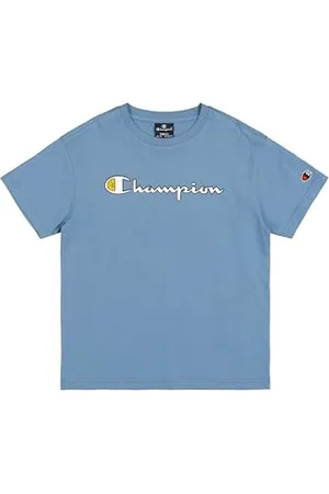 Champion Legacy Play With Graphics B (306911) – SS-T-Shirt mit Rundhalsausschnitt, Türkisblau (CBU), 7–8 Jahre (S), Jungen FW24