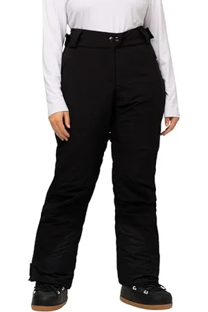 Ulla Popken Damen Funktionshose Skihose Wasserdicht, Uni Hose, , 42