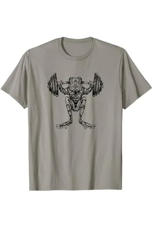 SEEMBO Frosch Gewichtheben Hanteln Gym Lift Fitness Workout T-Shirt
