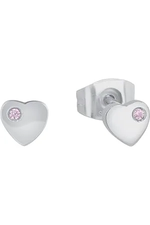 Prinzessin Lillifee Ohrstecker aus Edelstahl für Mädchen, Kinder Ohrschmuck, mit Zirkonia synth., 5 mm, Herz, Kommt in Schmuck Geschenk Box, 2034011