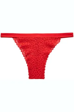 Koton Women Christmas Themed Panties Lacy Brazilian Floral