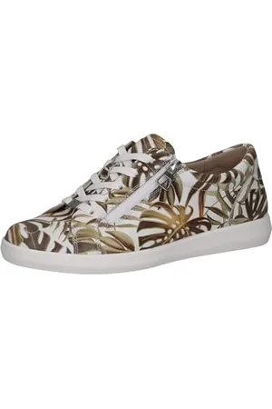 Caprice Damen Sneaker flach aus Leder Low Top, Mehrfarbig , 40.5 EU