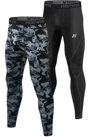 MEETWEE Thermounterhose Herren, Thermounterwäsche Lange Unterhose Winter Leggings Funktionsunterwäsche Skiunterwäsche Warme Unterwäsche Männer