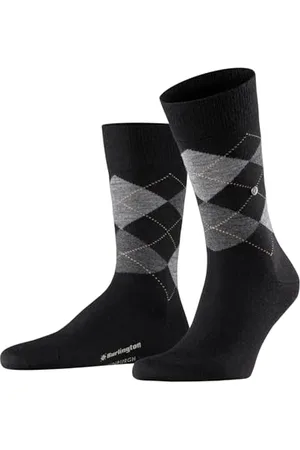 Burlington Herren Socken Edinburgh M SO Wolle gemustert 1 Paar, , 40-46
