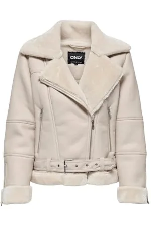 ONLY Damen ONLAGNETE Faux Leather Biker JKT CS OTW Bikerjacke 15260002 , ,L