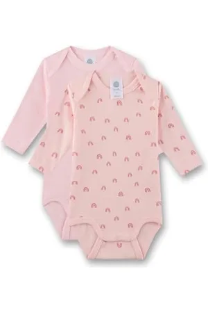Sanetta Baby-Body Langarm (Doppelpack) | Hochwertiger und nachhaltiger Unisex-Body aus Bio-Baumwolle. Inhalt: 2er Set Baby Body 098