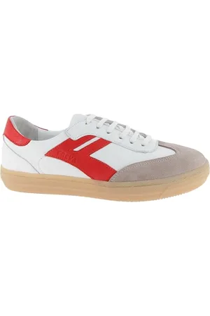 Andrea Conti Damen Low Top Freya Sneaker, weiß/dunkelrot, 40 EU
