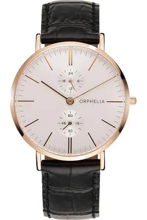 ORPHELIA Herren-Armbanduhr Gentle Analog Quarz Leder