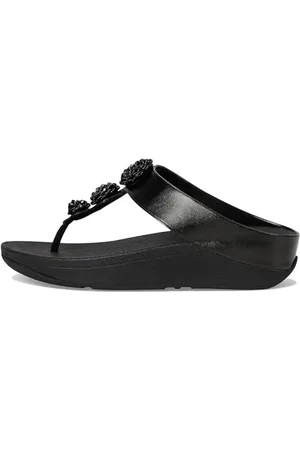 FitFlop Damen Fino Beadie-Button Toe-Post Sandale, , 41 EU