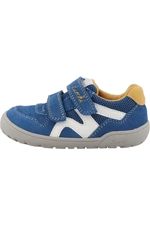 Lurchi Jungen Unisex Kinder 84L0013007 Sneaker, royal Blue-Yellow, 24 EU Weit