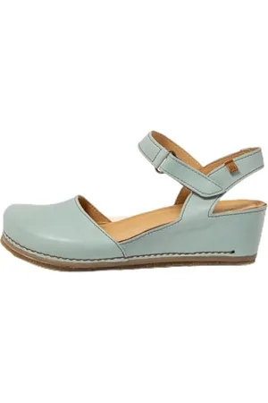 El Naturalista Damen N5850 PICUAL Durchgängies Plateau Sandalen mit Keilabsatz, Blue, 36 EU