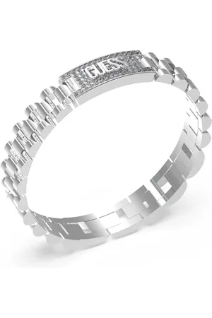 Guess Herren-Armband Stahl JUMB03200JWST, Silber, Kein Edelstein