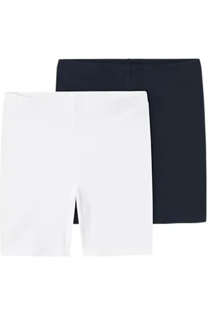 NAME IT Mädchen NKFVIVIAN 2P SOLID Short NOOS Leggings, , 146-152 cm (2er Pack)