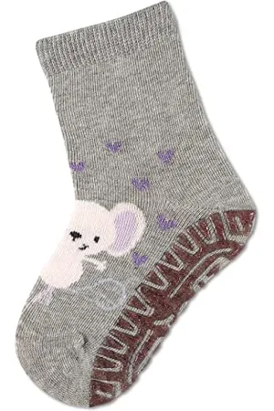 Sterntaler Baby Mädchen Baby Socken Glitzer Flitzer SUN Maus - Socken Baby, Babysöckchen - aus Baumwolle (pflegeleicht) - ecru, 18