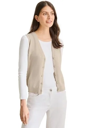 CECIL Damen B253949 Feinstrick Weste, , L