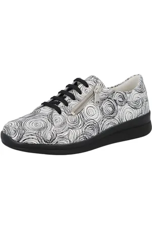 Berkemann Damen Inke Sneaker, weiß/Mini-Kreise, 41.5 EU
