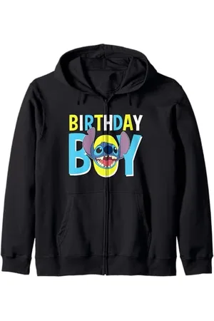 Disney Lilo & Stitch Birthday Boy Blue Stitch Logo & Icon Kapuzenjacke