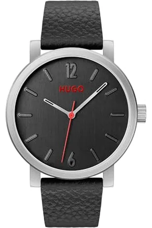 HUGO BOSS Analog Quarzuhr für Herren Kollektion #RASE mit Schwarzes Lederarmband - 1530115