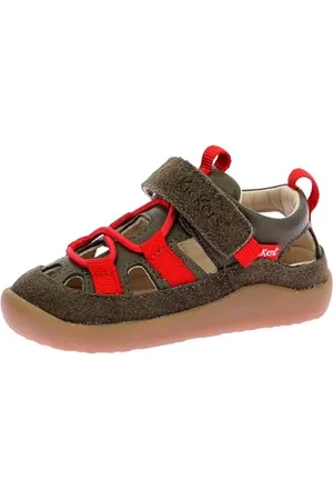 Kickers Jungen Unisex Kinder Kick Frony Sandale, kaki, 20 EU
