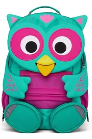 Affenzahn Unisex Kinder AFZ-FAL-002-006 Kinderrucksack, Eule-Türkis