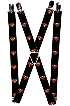 Buckle Herren Suspender-Superman Hosenträger, , Einheitsgröße