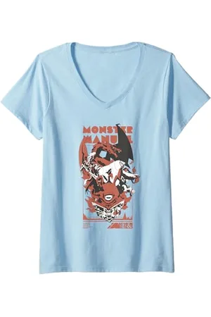 Dungeons & Dragons Damen Monster Manual Trend T-Shirt mit V-Ausschnitt