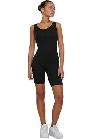Urban classics Damen Traininganzug Ladies Organic Stretch Jersey Jumpsuit, Jumpsuit für Frauen, Bio-Baumwolle, black, XS