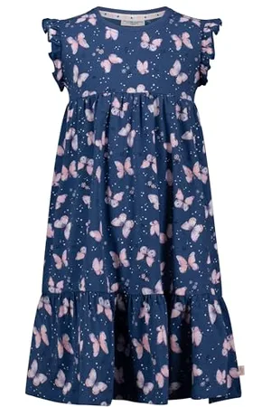 Salt & Pepper BY KIDS PARK Female Girls Dress Print Butterfly Kinderkleid, , 134 EU