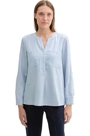 TOM TAILOR Damen Bluse im Streifen-Muster, , 40