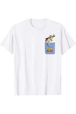 Disney Pixar Toy Story Buzz and Woody Pocket Graphic T-Shirt T-Shirt