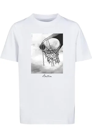 Mister Tee Unisex Kids MTK216-Kids Ballin 2.0 Tee T-Shirt, White, 110/116